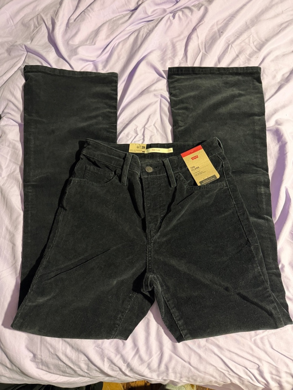 Levi's Men's Black Corduroy Bootcut Jeans